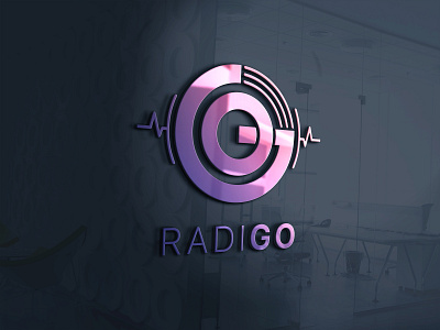 RadiGo Logo app application branding design icon identity illustration illustrator logo photoshop