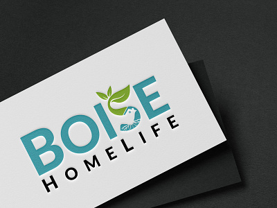 Real Estate Logo Design(BOISE HOMELIFE) brand identity branding branding design business card card design illustration logo logo design logodesign ui ux webdesign website