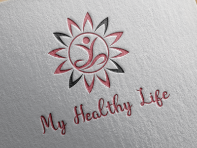 My Healthy Lifestyle Logo Sample brand identity branding design healthy lifestyle icon illustration lifestyle lifestyle brand logo logo design logodesign ui ux yoga