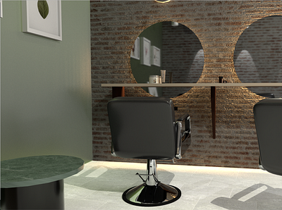 hair salon 3d modeling with Maya 3d chair design hair salon maya