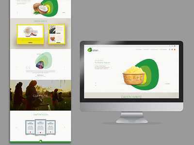 Organic Farm E-commerce Website branding ui web website