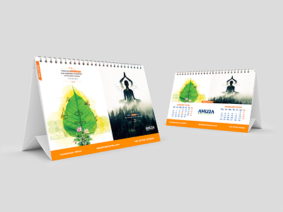 Desk Calendar Jan-Feb 2020 branding design graphic design illustrator photoshop