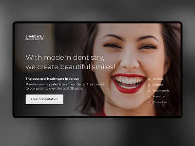 Bhardwaj Dental Centre Website