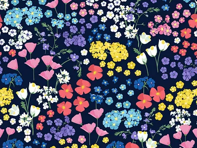 ditsy pattern botanical ditsy fabrics floral florals flowers illustration pattern pattern design print textile textile design