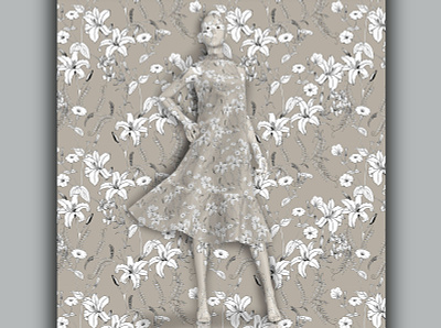 Floral pattern apparel botanical fabrics fashion floral flowers lily pattern pattern design print textile textile design