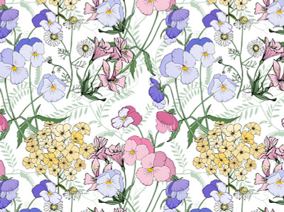 Floral Pattern botanical fabrics fashion floral flowers lily pattern pattern design print textile design