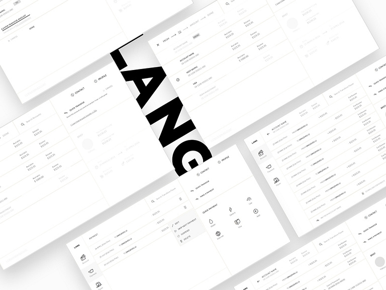 LANG by Yizhou Li 🌝 on Dribbble