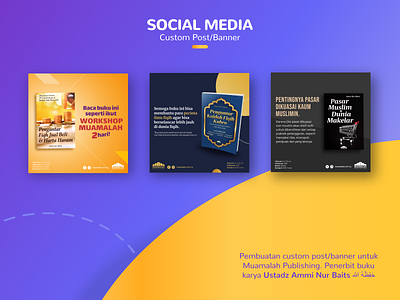 Custom Post Banner Social Media for Bookstores