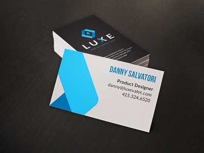 Business Cards business card card graphic design layout luxe luxe valet print
