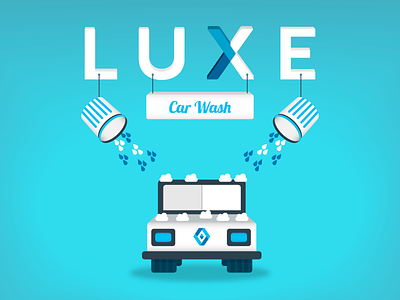 Car Wash car wash graphic design illustration luxe luxe valet