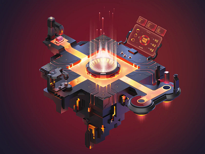 Terraforge.io - 3D floating forge animated natively 3ds max 3dsmax animation cinema 4d cinema4d motion motion design motion graphic motion graphics motiongraphics