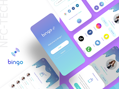 Bingo - Mobile App design graphic design mobileapp socialmedia ui ux