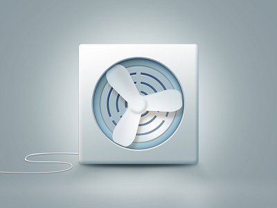 Electric Fan photoshop ui