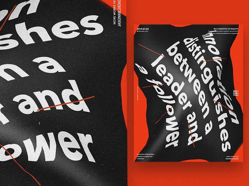 Poster by JasonXieJ on Dribbble