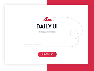 Daily UI :: 026 - Subscribe daily ui