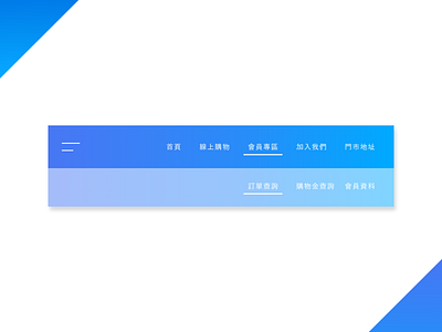 Daily UI :: 053 - Header Navigation daily ui