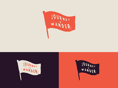 Journey + Wander brand branding comedy design illustration logo logos podcast show streaming