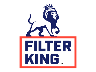 Filter King Logo air filters filters king landing page lion logo logos web design website