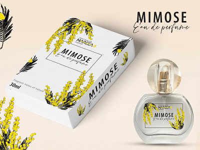 Perfume packaging design design flower design graphic design package design