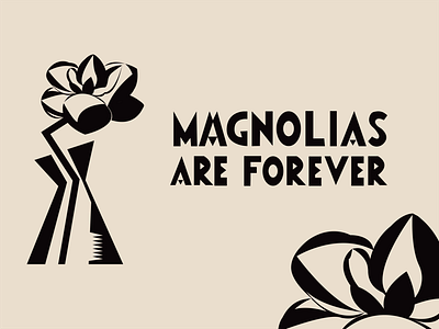 Magnolias are Forever bitter campari campari depero design forever fortunato futurism futurista illustration italian italian futurism magnolia magnolias