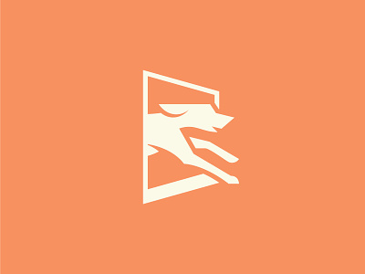 Doggie Door animal branding dog door icon logo paw running vector