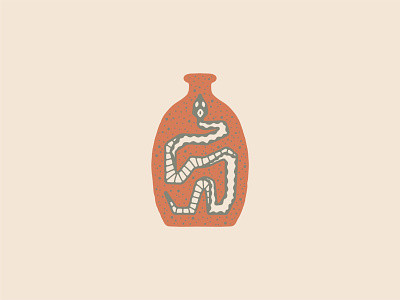 Snake bottle icon illustration illustrator logo snake southwest western