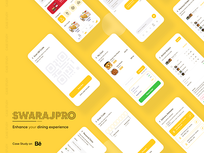 Swarajpro Dining App Case Study app app ui application case study dining app food swarajpro ui ux