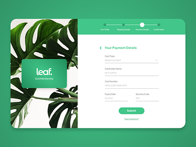 Daily UI #002 / Card Checkout