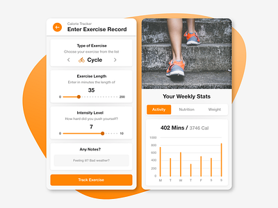 Daily UI #004 / Calorie Calculator