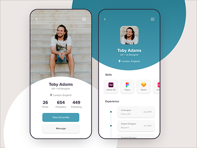 Daily UI #006 / Profile Page