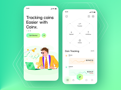 Tracking coin Mobile Application