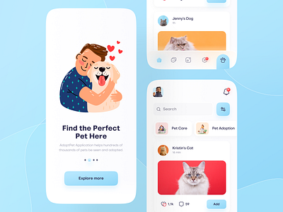 Pet Mobile UI Concept