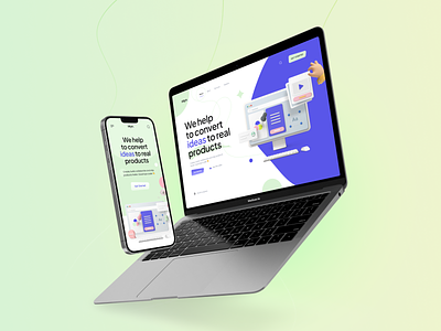 Startup Website Concept UI