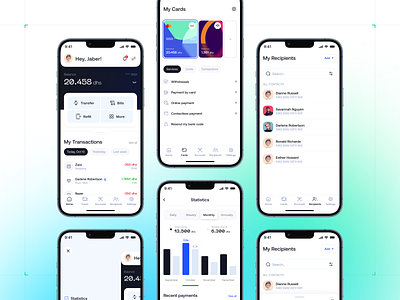 Bank Mobile App - Concept UI app app design bank bank app bank mobile design mobile bank mobile design ui ux uidesign user experience user interface design web bank web design webdesign