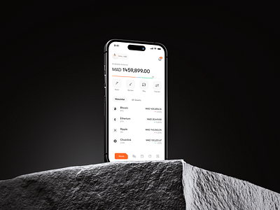 Crypto Wallet Mobile App app app design crypto crypto app design mobile application mockup ui ux uidesign user experience user interface design wallet wallet app webdesign