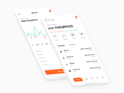 Crypto Wallet Mobile App app app design crypto crypto app crypto wallet design illustration logo mobile design trending ui ui ux uidesign uitrend user experience user interface user interface design wallet wallet app webdesign