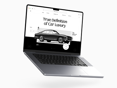 Luxury Car Landing UI Design