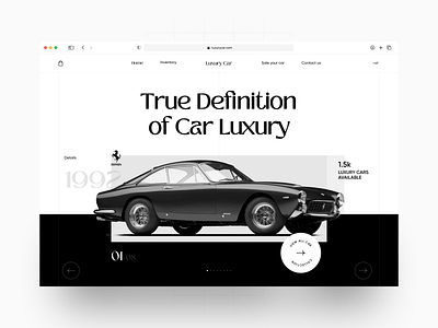 Luxury Car Landing UI Design app design car design car website expensive car landing page lux car lux design luxury car luxury design mobile app mobile design motion graphics responsive ui ui ux uidesign user experience user interface design webdesign website design