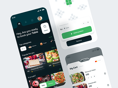 Restaurant Table Ordering Mobile App UI animation app app design branding design food food app graphic design illustration restaurant ui ui ux uidesign uiinspiration uitrend user experience user interface design uxinspiration uxtrend webdesign