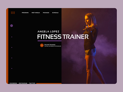 Fitness Web Page Concept lading page landing page concept landing page ui ui