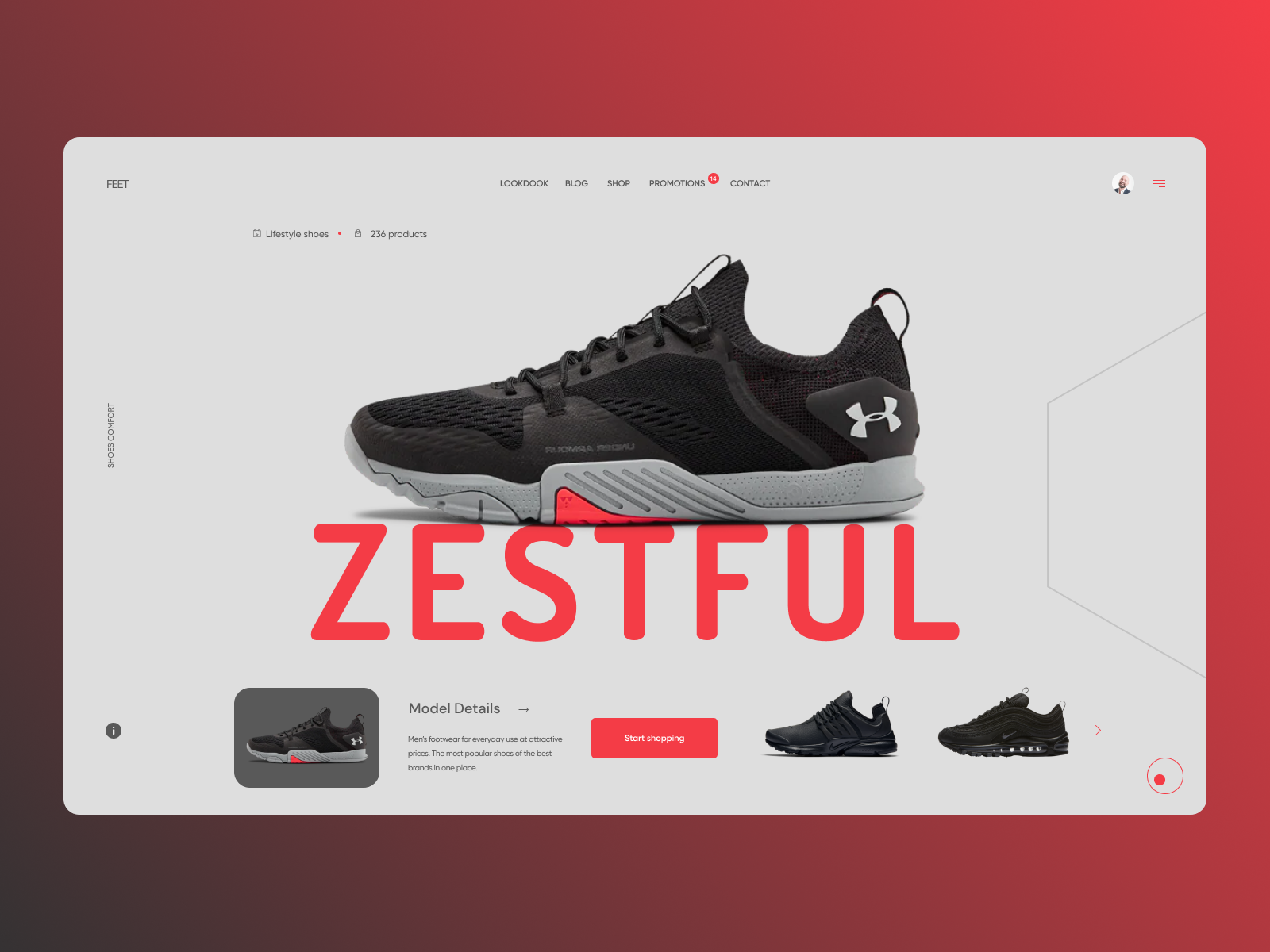 Shoes Landing Page Concept by Sultan ul Arifeen on Dribbble