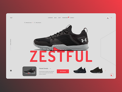 Shoes Landing Page Concept