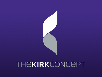 The Kirk Concept Logo custom logo design purple