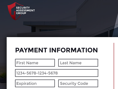 Daily UI Challenge 002 - Security Assessment Group - Checkout