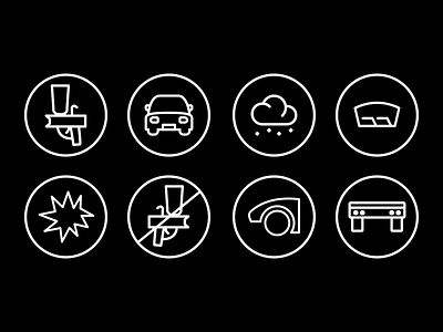 Auto Body Shop Icon Set