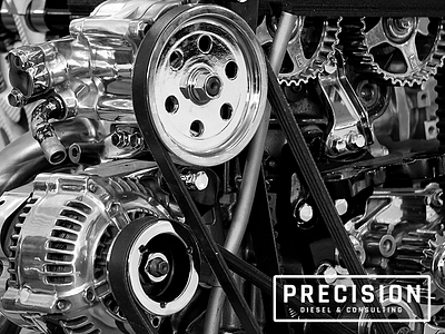 Precision Diesel & Consulting Logo Usage 1 automotive diesel engine logo usage
