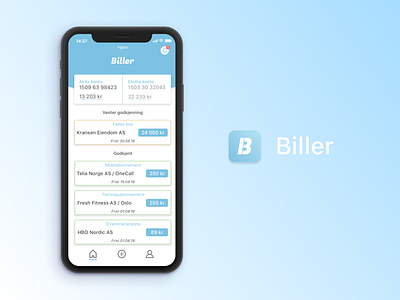 Biller app design icon ui ux