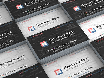 Business Card Design - Dark & Light