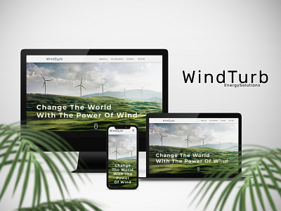 Website UI Mockup - WindTurb