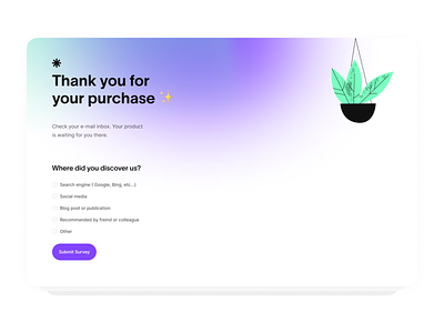 Thank You Page - UI Landing Page